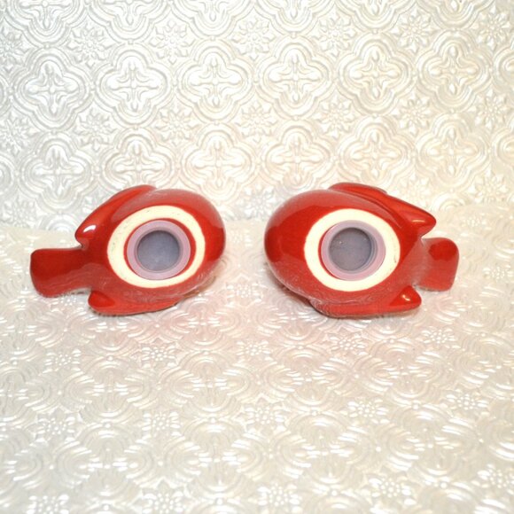 Ceramic Red Birds Salt And Pepper Shakers Tableware Dining Serveware Decor - Picture 5 of 5